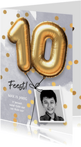 Uitnodiging verjaardag jongen 10 jaar
