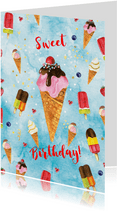 Verjaardag ijsjes
