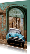 Verjaardagskaart Cubaanse auto