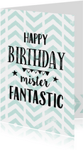 Verjaardagskaart Mister Fantastic