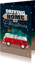 Weihnachtskarte 'Driving home for Christmas'