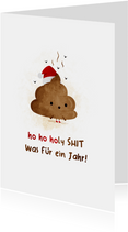 Weihnachtskarte 'Ho ho holy shit'