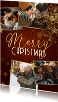 Weihnachtskarte 'Merry Christmas' Fotocollage