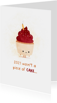 Weihnachtskarte 'Piece of cake'