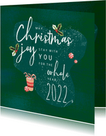 Een mooie kerstkaart met originele tekst