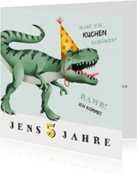Dino Einladungskarten Kindergeburtstag Kaartje2go