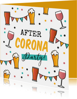 Einladungskarte 'After-Corona-Party'