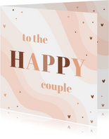Felicitatie to the happy couple regenboog