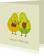 Felicitatie welcome little one avocado's