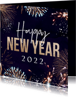 Geschäftliche Grußkarte 'Happy New Year'