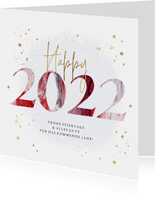 Geschäftliche Neujahrskarte festliches 2022 