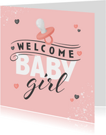 Karte Glückwunsch 'Baby Girl'