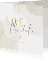 Karte Save the Date Hochzeit elegant & abstrakt