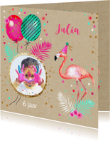 Kinderfeestje flamingo ballonnen