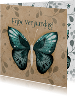Kleurrijke felicitatiekaart met vlinders