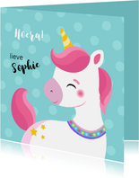 Lieve unicorn verjaardagskaart