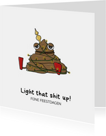 Light that shit up kerst kaart