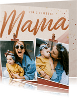 Muttertagskarte Fotocollage 'Mama'