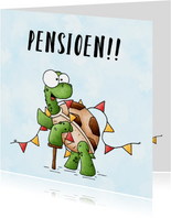 Pensioenfelicitatie schildpad - Pensioen!!