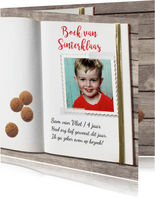 Sinterklaaskaart: boek van Sinterklaas