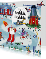 Sinterklaaskaart met het leukste inpakpapier van Nederland