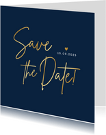 Stijlvolle minimalistische Save the Date kaart met datum