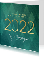 Stijlvolle zakelijke kerstkaart 2022 groen