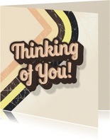 Thinking of you - Happy Retro - zomaarkaart