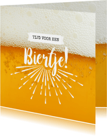 Tijd voor een biertje! - vriendschapkaart