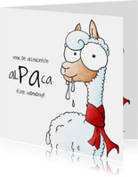 Vaderdagkaart alpaca - Voor de allerliefste alPAca