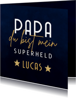 Vatertagskarte 'Du bist mein Superheld'