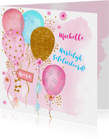 Verjaardag ballonnen glitter