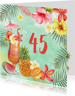 Verjaardag tropische cocktail