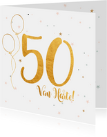 Verjaardagskaart happy 50 jaar