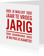 Verjaardag Vergeten Maak Snel Je Te Laat Kaart Kaartje2go