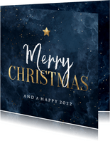 Weihnachtskarte Firma Nachthimmel