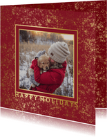 Weihnachtskarte 'Happy Holidays' mit Fotos