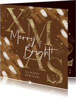 Weihnachtskarte XMAS abstraktes Muster