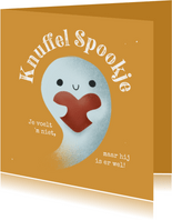 Zomaar kaartje - Knuffel Spookje met hartje