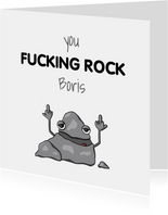 Zomaar you fucking rock kaart