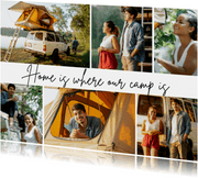 Fotocollage 'Home is where our camp is'