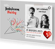 Jubileum uitnodiging borrel party