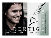 Uitnodiging 30ste verjaardag modern, met verfstreken