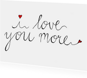 Valentijnskaart tekst love you