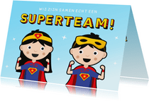 Bedankkaartje superhelden - wij zijn een superteam!