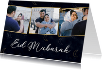 Eid Mubarak maantjes stijlvolle religiekaart 