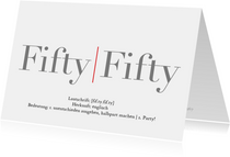 Einladung Fifty-Fifty 1