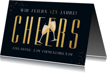 Einladung Jubiläum Firma 'Cheers' 125 Jahre