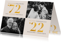 Einladung zur goldenen Hochzeit Fotos 1972-2022