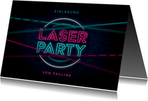 Einladung zur Laserparty Laserstrahlen